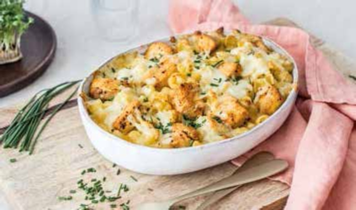 Zapékané těstoviny s kuřecím masem 